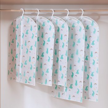 Удебелен полупрозрачен калъф за дрехи, торбичка за прах за костюм и калъф за костюм с щампа Shumi PEVA
