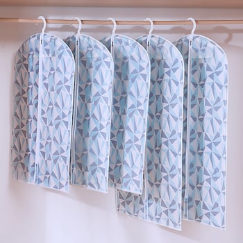 Удебелен полупрозрачен калъф за дрехи, торбичка за прах за костюм и калъф за костюм с щампа Shumi PEVA
