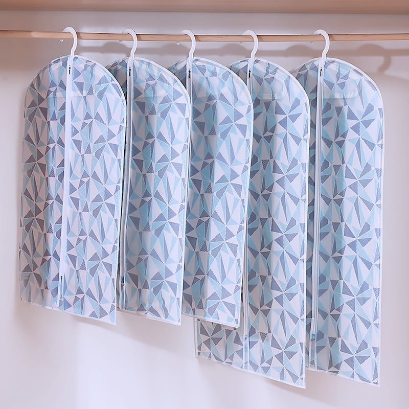 Удебелен полупрозрачен калъф за дрехи, торбичка за прах за костюм и калъф за костюм с щампа Shumi PEVA