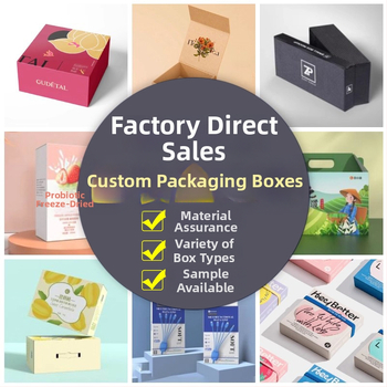 Vlastný kartónový obalový box s 250 gsm kartónom, vlastné spracovanie a tlač loga