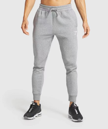 Gymshark Crest muške jogging hlače, sportsko i ležerno, pamukova mješavina 80%, bez podstava, pogodne za sve sezone