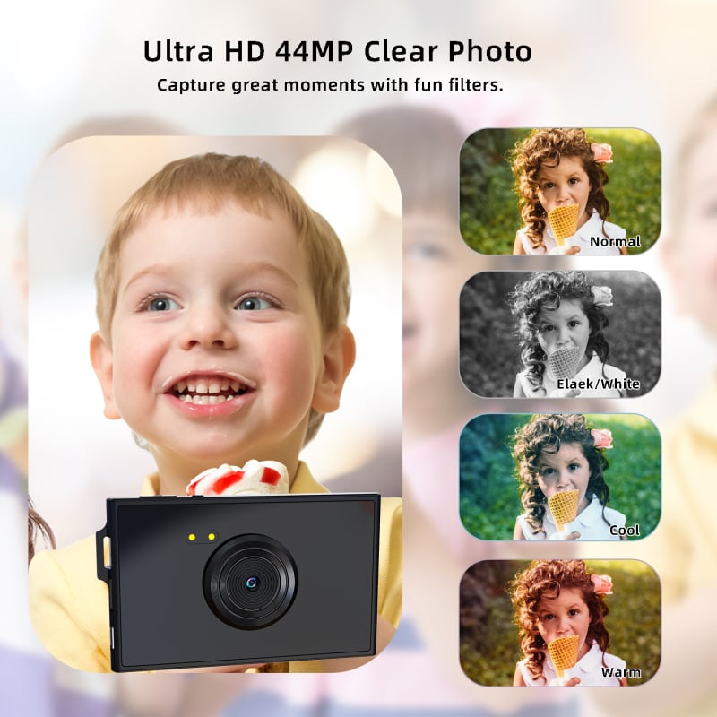 Ψηφιακή κάμερα σε μέγεθος πιστωτικής κάρτας με σταθεροποίηση εικόνας, ευφυές ζουμ, 44 MP, οπτικό ζουμ 4x, ψηφιακό ζουμ 4x, αποθήκευση σε κάρτα μνήμης DC03