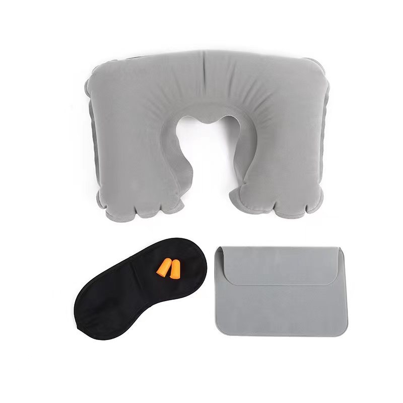 Hengyi Nafukivajući U-oblikovani putni jastuk – PVC, debljina 18 mm, 0,052 kg, U-tip stil, prilagodljiv