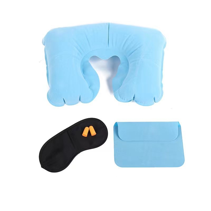 Hengyi Nafukivajući U-oblikovani putni jastuk – PVC, debljina 18 mm, 0,052 kg, U-tip stil, prilagodljiv