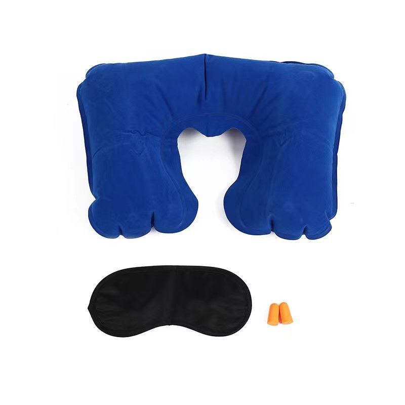 Hengyi Nafukivajući U-oblikovani putni jastuk – PVC, debljina 18 mm, 0,052 kg, U-tip stil, prilagodljiv