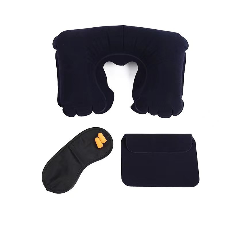 Hengyi Nafukivajući U-oblikovani putni jastuk – PVC, debljina 18 mm, 0,052 kg, U-tip stil, prilagodljiv