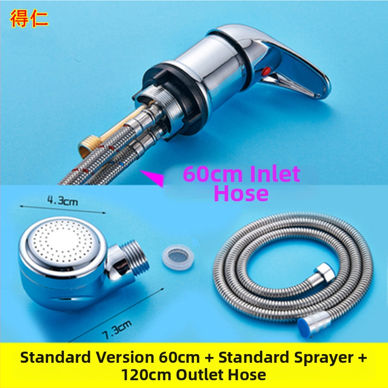 Vodný prepínač pre šampónový posteľ – DR model, značka Deren, zmes teplej a studenej vody, pracovný tlak 1