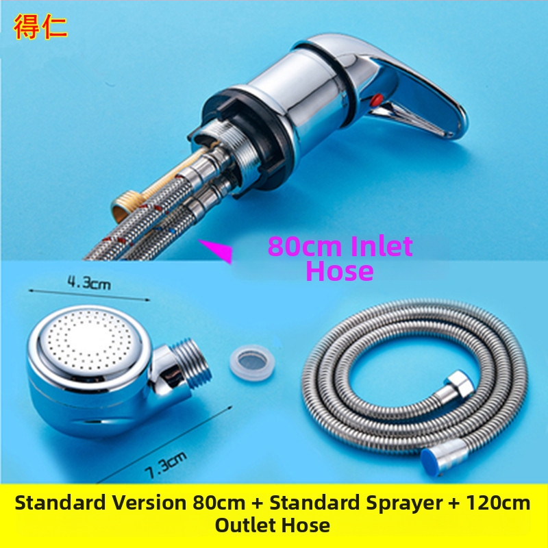 Vodný prepínač pre šampónový posteľ – DR model, značka Deren, zmes teplej a studenej vody, pracovný tlak 1