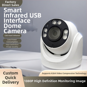 USB kamera za nadzor all-in-one s TF kartom, HD 720p, hemisferični dizajn za nadzor nekretnina