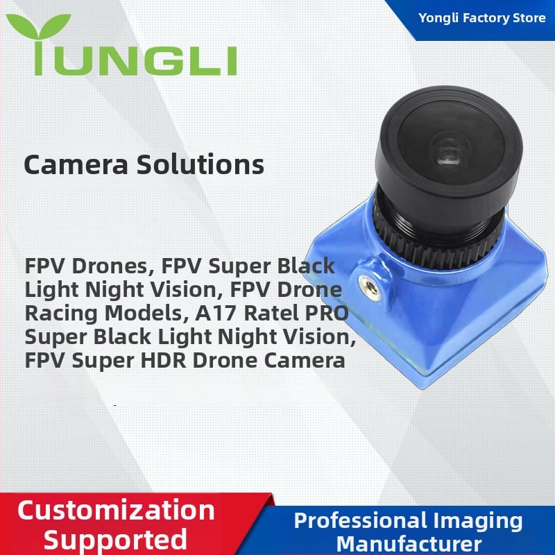 FPV kamera modul pre dron s nočným videním – 1500TVL, 60fps, CVBS rozhranie, ručné zaostrovanie, 13MP senzor