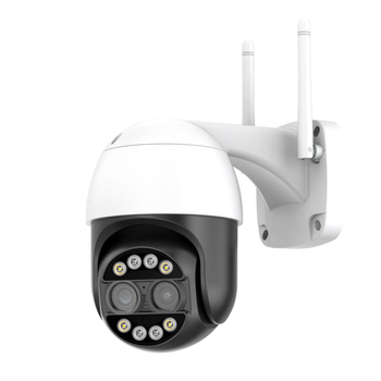 Cameră dome WiFi cu 8x zoom, CMOS 2560×1440, obiectiv 2.8–12 mm, pentru interior și exterior