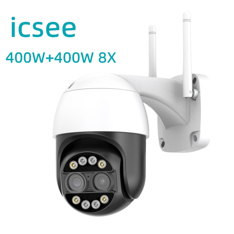 Cameră dome WiFi cu 8x zoom, CMOS 2560×1440, obiectiv 2.8–12 mm, pentru interior și exterior