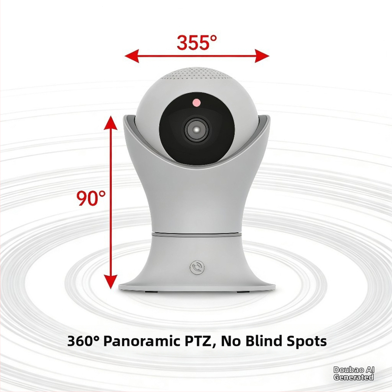 Smart PTZ kamera do interiéru, 3 MP senzor, bezdrôtové Wi‑Fi, zabudovaný mikrofón, USB rozhranie