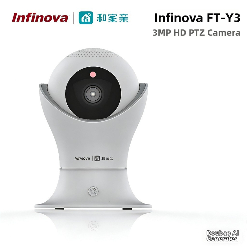 Smart PTZ kamera do interiéru, 3 MP senzor, bezdrôtové Wi‑Fi, zabudovaný mikrofón, USB rozhranie