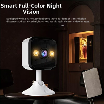 Vnútorná IP kamera pre zabezpečenie, 1080P, objektív 3,6°, obojsmerné interkom, bezdrôtové WiFi, nočné videnie 15 m