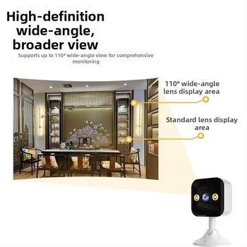 Vnútorná IP kamera pre zabezpečenie, 1080P, objektív 3,6°, obojsmerné interkom, bezdrôtové WiFi, nočné videnie 15 m