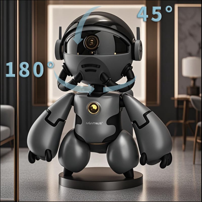 Robot kamera T3 za nadzor djece s funkcijom nagiba glave, baterijsko napajanje, PIR, 1080p, 0.1 Lux, 90° objektiv, IR 10 m