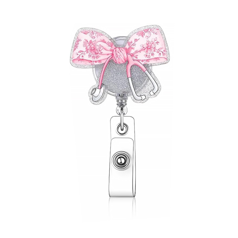 Badge reel od akrila s teleskopskim kopčom, ABS kućište, mogućnost otiska logotipa