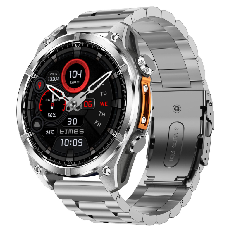 HD300 Smartwatch cu apeluri Bluetooth, încărcare wireless, monitorizare ritm cardiac, tensiune arterială și saturație de oxigen în sânge