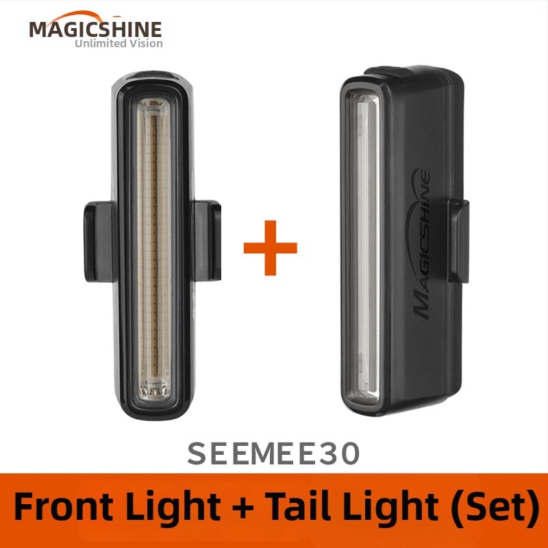 Magicshine SEEMEE30: Set prednjeg i stražnjeg svjetla za bicikl – Pametno stražnje svjetlo za noćnu vožnju na cestovnim biciklima
