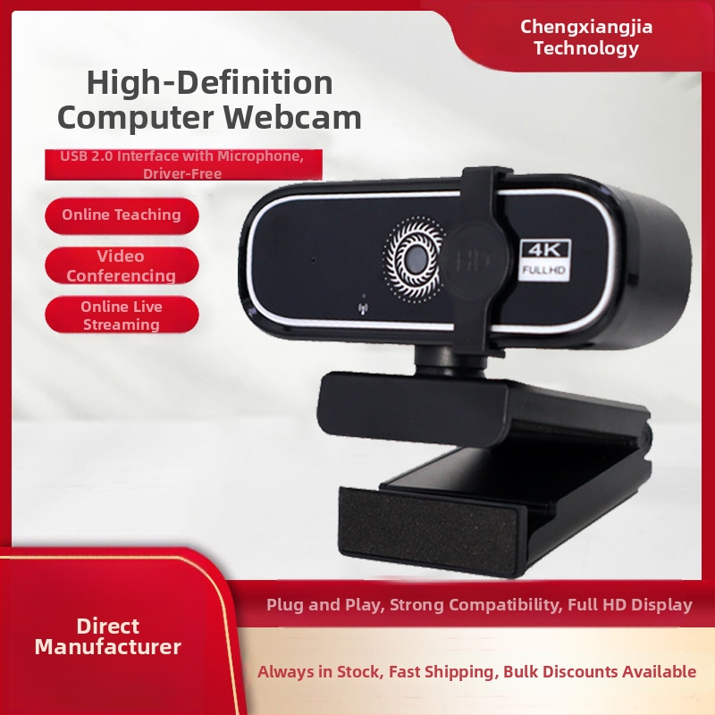 USB web kamera Q1 — 4K 3840x2160, 8 MP senzor, 30 FPS, USB 2.0, vstavaný mikrofón