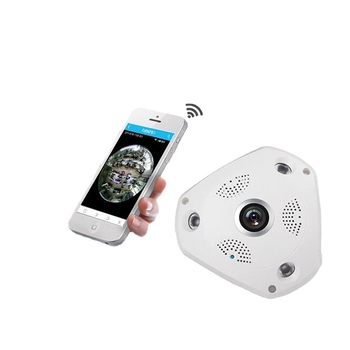 HJ-VR CAM01 Sieťová kamera — 360° panoramatická, bezdrôtové Wi-Fi, 30 MP, objektív 2.8 mm, IR nočné videnie do 50 m