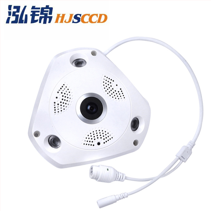 HJ-VR CAM01 Sieťová kamera — 360° panoramatická, bezdrôtové Wi-Fi, 30 MP, objektív 2.8 mm, IR nočné videnie do 50 m