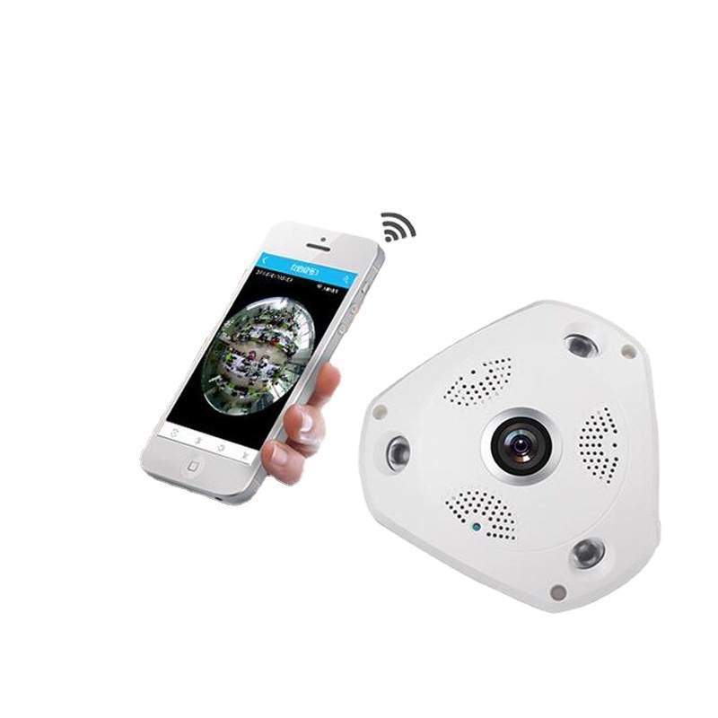 HJ-VR CAM01 Sieťová kamera — 360° panoramatická, bezdrôtové Wi-Fi, 30 MP, objektív 2.8 mm, IR nočné videnie do 50 m