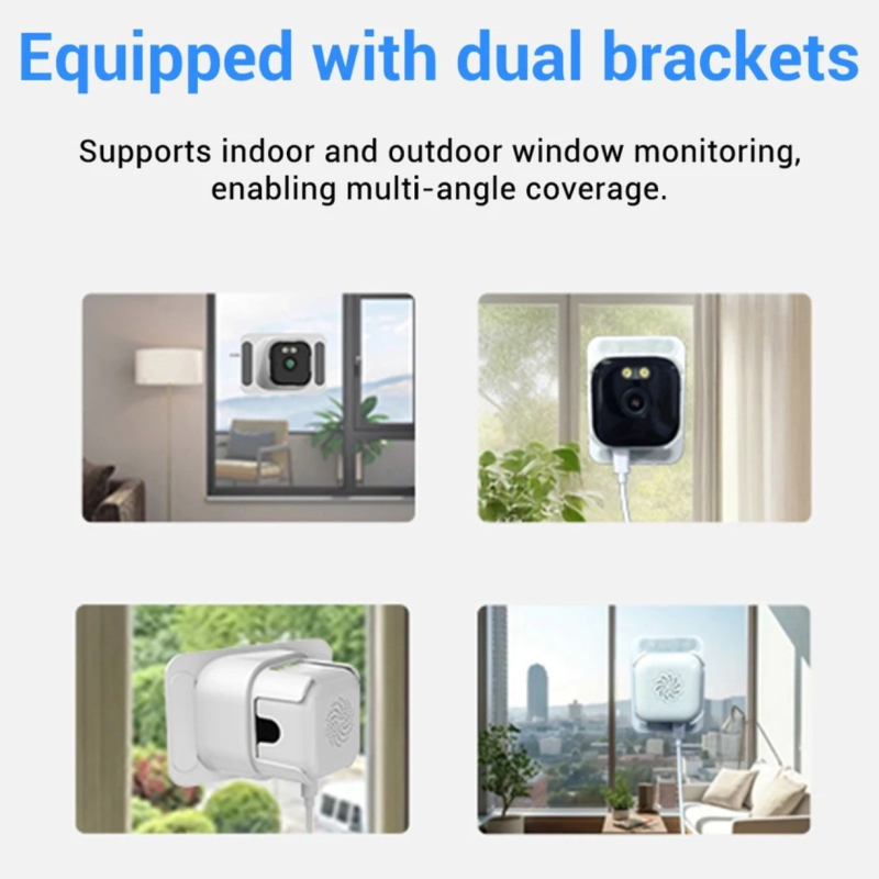 Cameră de rețea cu WiFi, Cameră hrănitoare pentru păsări, utilizare interioară și exterioară (3MP/2K, obiectiv de 1 mm, 0,005 lux, -35°C până la 60°C, detecție mișcare)