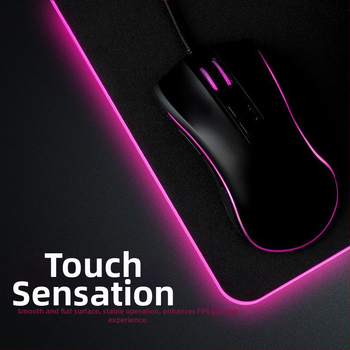 Star Mouse Pad s LED osvetlením, gumovo-textilný materiál, jednostranná, herný e-sport štýl, termotransfer logo