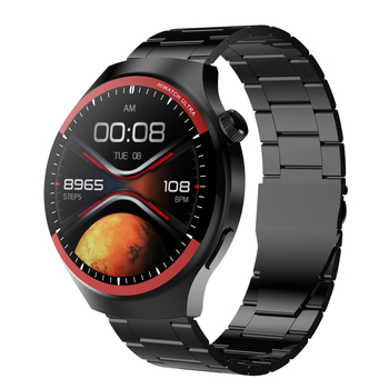 Watch4 Pro+ Pametni sat Bluetooth poziv, vremenska prognoza, glasovni asistent, obavijesti o porukama i mjerenje otkucaja srca