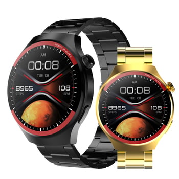 Watch4 Pro+ Pametni sat Bluetooth poziv, vremenska prognoza, glasovni asistent, obavijesti o porukama i mjerenje otkucaja srca