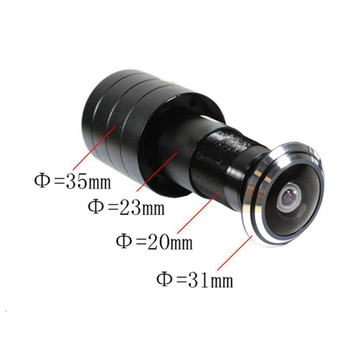 AHD analógová kukátková kamera s 170° širokým uhlom, 3,6 mm objektív, senzor 1/2.7, domáce zabezpečenie