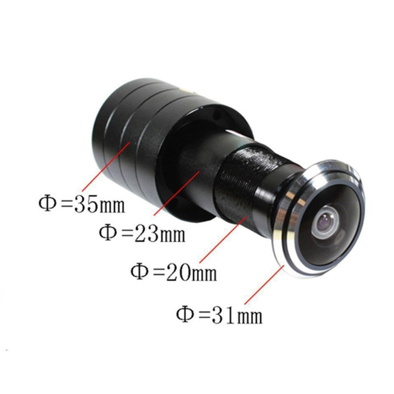 AHD analógová kukátková kamera s 170° širokým uhlom, 3,6 mm objektív, senzor 1/2.7, domáce zabezpečenie