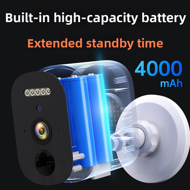 Bezdrôtová batériová kamera, 3MP/2K, objektív 4mm, 0.001 lux, IR až 15m, napájanie 5V, vnútorné/vonkajšie použitie