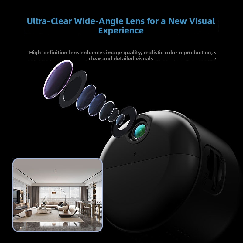 CAMSOY C12 Bezdrôtová Wi‑Fi kamera na dohľad, 3MP/2K, objektív 2.8°, PIR detekcia pohybu, nočné videnie do 10 m, vnútorné použitie