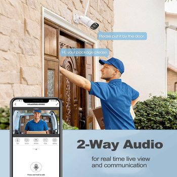 Bezdrôtová bullet kamera pre vnútorné aj vonkajšie použitie, 3MP/2K, 3.6mm objektív, 0.001 lx, H.264