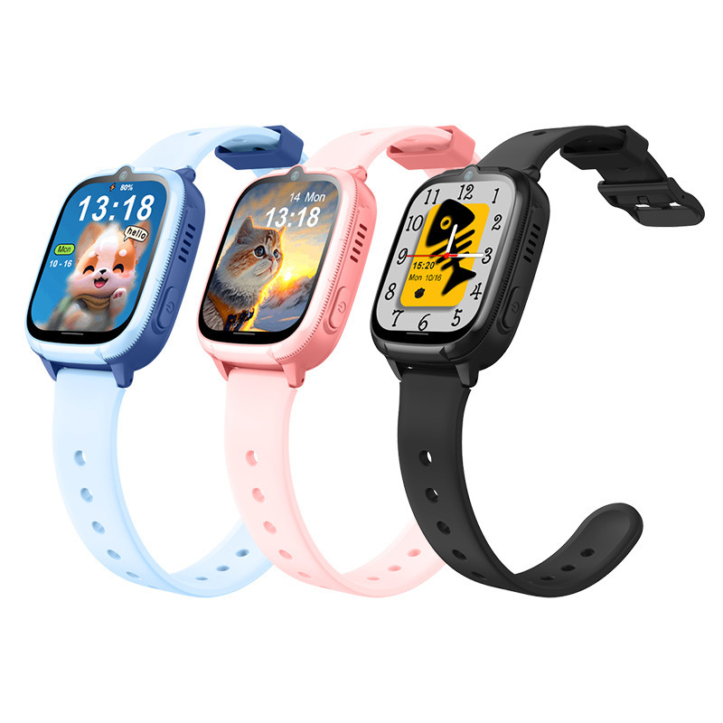 D53 Ceas Inteligent pentru Copii cu SOS Apel Video, 4G Apel Bidirecțional, Ecran de 1,83 Inch, Poziționare LBS + Wi‑Fi