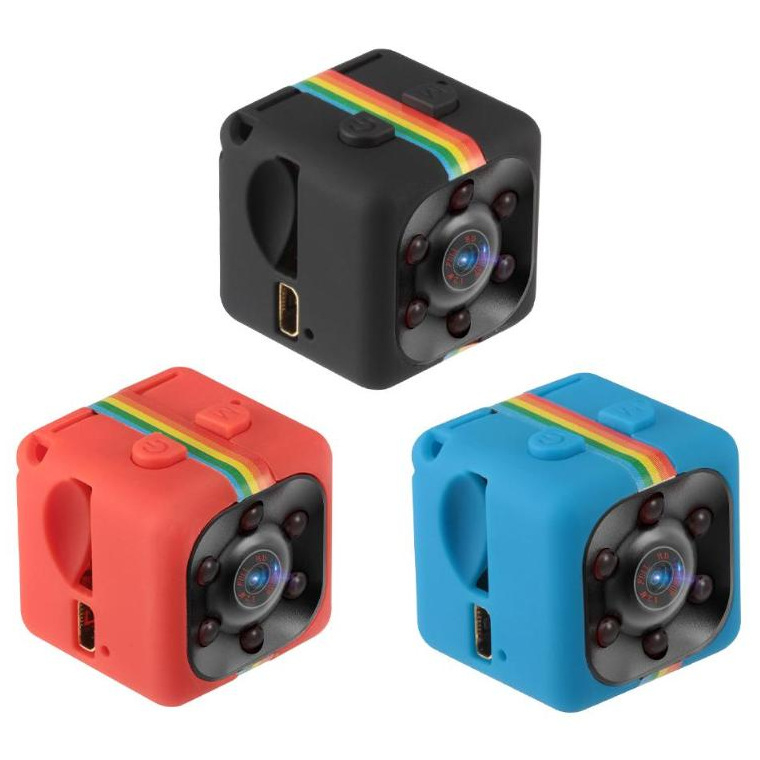 SQ11 mini cameră de acțiune, 1080P video HD, viziune de noapte, stocare pe card TF, autonomie baterie 40–70 minute