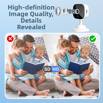 Мини безжична WiFi охранителна камера, модел K-5, поддържа TF карта, сензор до 1 MP