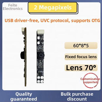Notebooková USB kamera, 2MP, 1600x1200, 30FPS, USB 2.0, bez ovládača