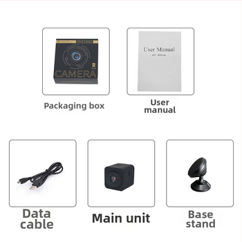 AS02 Безжична Wi‑Fi камера с инфрачервено нощно виждане и двупосочно говорене, SD карта