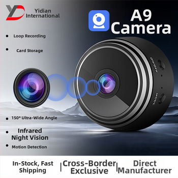 A9 WiFi 1080P домашна охранителна камера с TF карта за съхранение, видео и снимки
