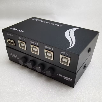 Maxtor USB Zariadenie na Zdieľanie Tlačiarne, 1 na 4, Ekonomický Ručný Prepínač, Kompatibilné so Windows 7, Model MT 1A4B