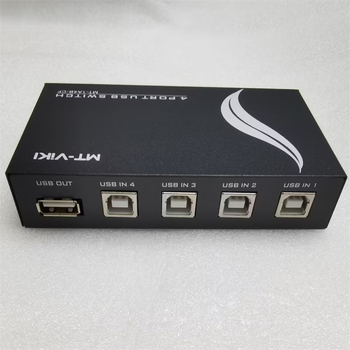 Maxtor USB Zariadenie na Zdieľanie Tlačiarne, 1 na 4, Ekonomický Ručný Prepínač, Kompatibilné so Windows 7, Model MT 1A4B