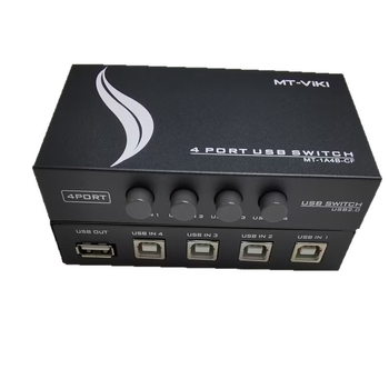 Maxtor USB Zariadenie na Zdieľanie Tlačiarne, 1 na 4, Ekonomický Ručný Prepínač, Kompatibilné so Windows 7, Model MT 1A4B