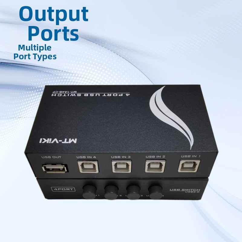 Maxtor USB Zariadenie na Zdieľanie Tlačiarne, 1 na 4, Ekonomický Ručný Prepínač, Kompatibilné so Windows 7, Model MT 1A4B