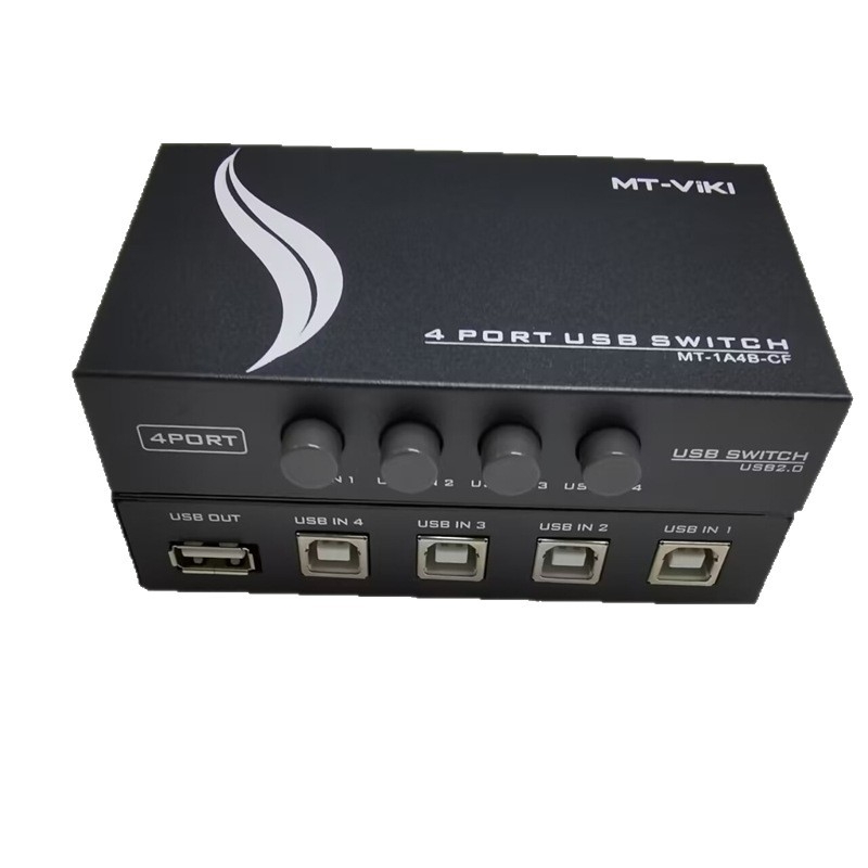 Maxtor USB Zariadenie na Zdieľanie Tlačiarne, 1 na 4, Ekonomický Ručný Prepínač, Kompatibilné so Windows 7, Model MT 1A4B