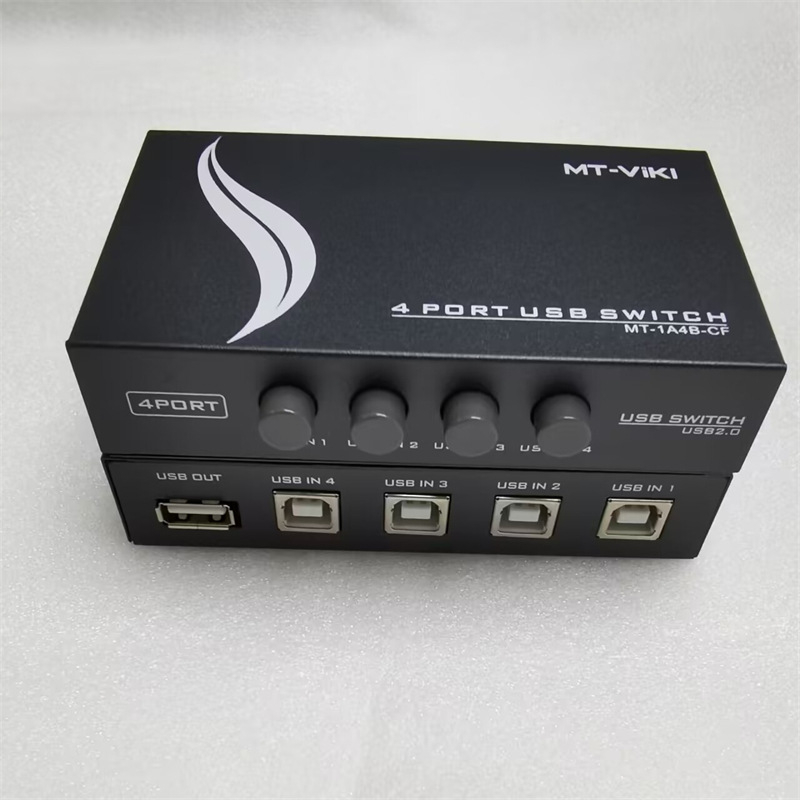 Maxtor USB Zariadenie na Zdieľanie Tlačiarne, 1 na 4, Ekonomický Ručný Prepínač, Kompatibilné so Windows 7, Model MT 1A4B