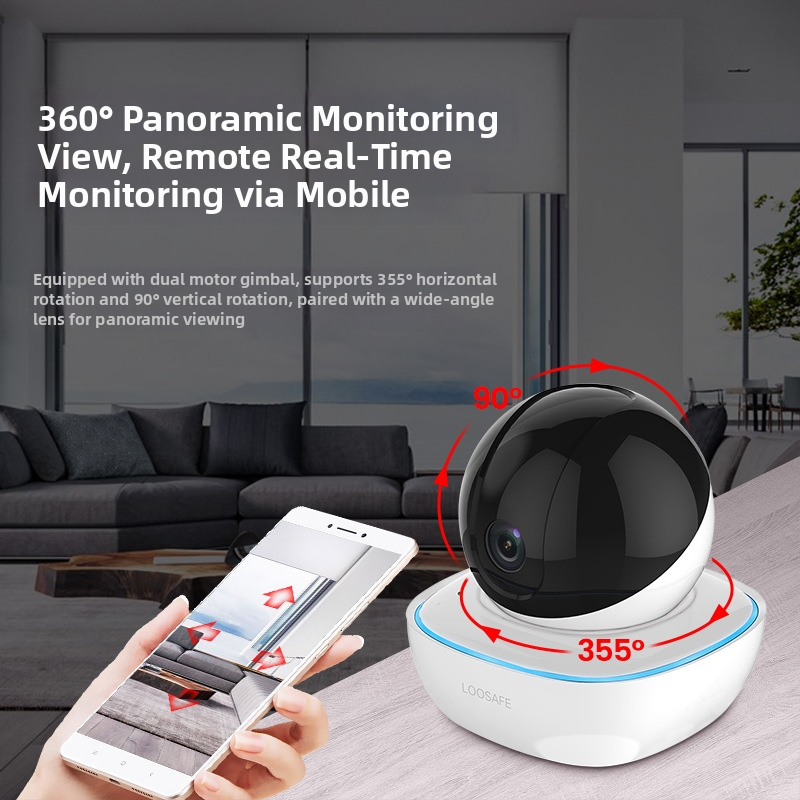 Bežična kupolna kamera – 1080p, 2MP, noćno snimanje, 3.6mm objektiv, Wi‑Fi